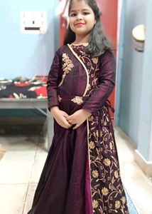 Girls' Embroidered Party Dress