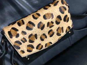Leopard Print Crossbody Bag Small 21.5cmx5.5cmx4.5