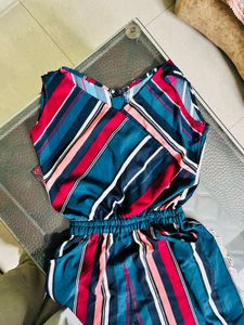 Striped Jumpsuit