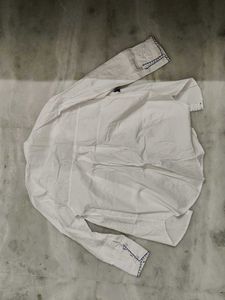 white shirt with dori work and applique wor