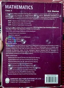 R.D. Sharma Mathematics Class X