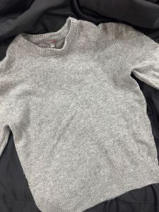 Cozy Gray Knit Sweater