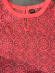 Vero Moda Coral Lace Tank Crochet Top