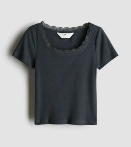 H&M ribbed cotton jersey