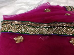 Zadozee Work Saree