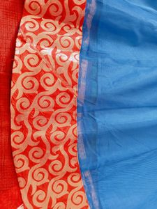 Blue Colour Net Kurti