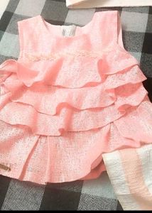 Girls&#39; Striped Skirt Set