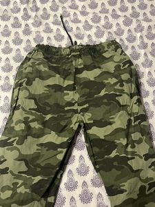 Olive Green Camo Pants For Trekking And Trips