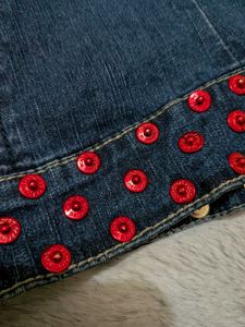 Rare Y2K Ecko Red embellished denim jacket