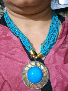 Blue Moti Chain