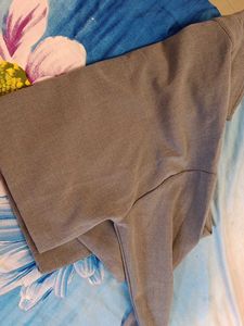 Casual Gray Long Sleeve crop Shirt jacket