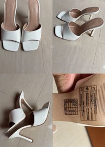 Forever 21 White Heels - UK Size 5