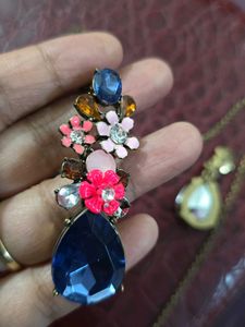 Blue Sapphire Antique Necklace Set