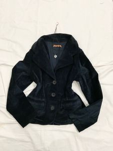 Navy Blue Fitted Blazer