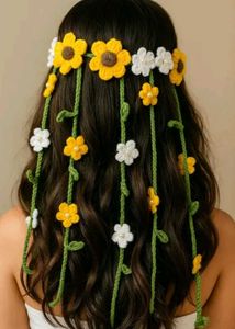 Floral Crochet Headband