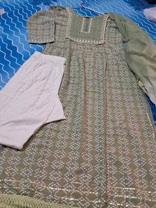 Combo Of Kurti  Legging  N Dupatta