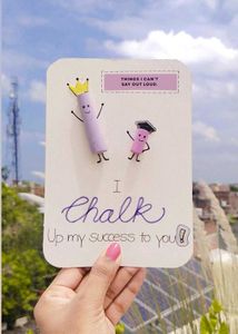 Handmade &#39;I Chalk&#39; Teacher&#39;s Day Card
