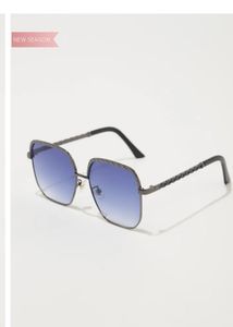 Blue fashion sunglasses
