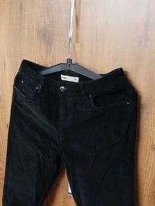 Women CORDUROY Black Pant