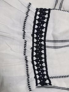 Branded Cotton White Tops For Jean And Skrit