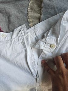 White Straight Leg Pants