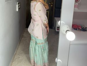 2 Piece Set Of Mirror Work Suit