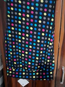 Polka Dot Cowl Neck Dress