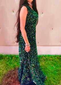 Shiny Green Gown