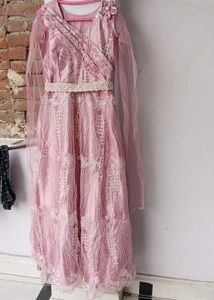 Elegant Pink Ethnic Gown