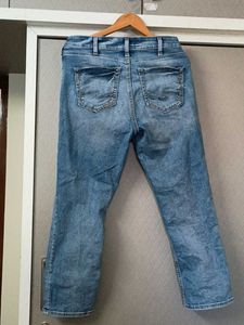 (34) Blue Straightfit Jeans