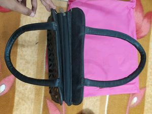 Black &amp; Golden Handbag