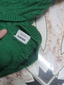 Cable Knit Polo Collar Cut Out Top