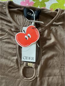 Cider Bronze Cutout Top