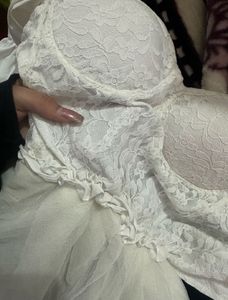 White Corset Hi-Lo Dress