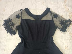 Black Fit &amp; Flare Dress
