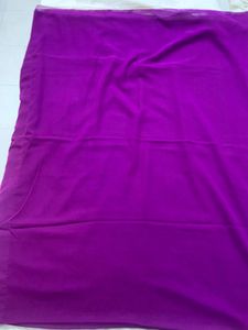 Purple Chiffon Saree With Blouse