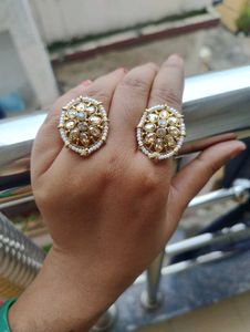 Vintage Kundan Rings (Set of 2)