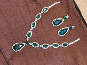 Emerald American Diamond Necklace