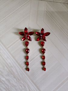 Fancy Red Earrings