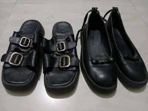 Black Flats & Sandals