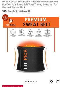 FIT PICK Sweat Belt, Stomach Belt for Both Gender