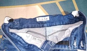 Girls Denim Shorts with Bow Detail