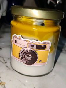 Vintage Camera Candle