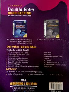 T.S. Grewal&#39;s Double Entry Book Keeping Vol II