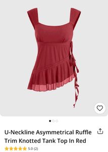 Littlebox Asymmetrical Sleeveless Top