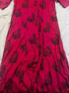 Red Paisley Shirt Dress