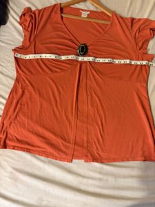 Beautiful Over Size Imported Rust Top