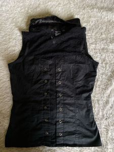 Y2K Xceso Black Sleeveless Top