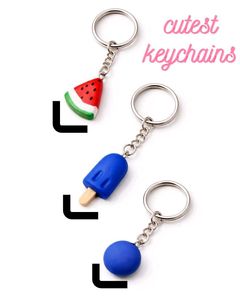 Fun Keychains - Watermelon, Popsicle, Ball