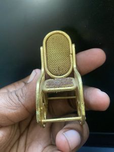 Miniature Golden Rocking Chair